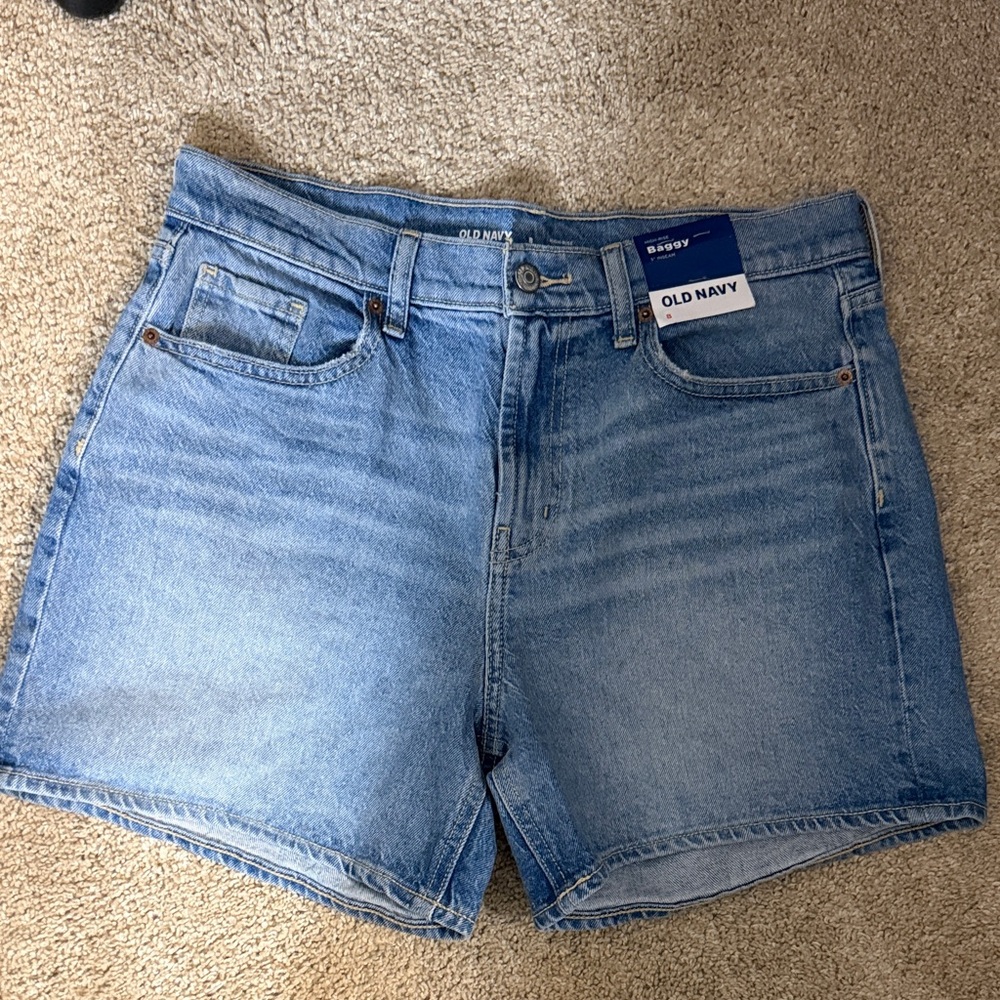 Old Navy Light Blue High-Waist Women’s Denim Shorts